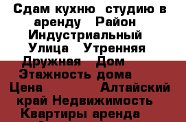 Сдам кухню- студию в аренду › Район ­ Индустриальный › Улица ­ Утренняя /Дружная › Дом ­ 39 › Этажность дома ­ 3 › Цена ­ 12 000 - Алтайский край Недвижимость » Квартиры аренда   . Алтайский край